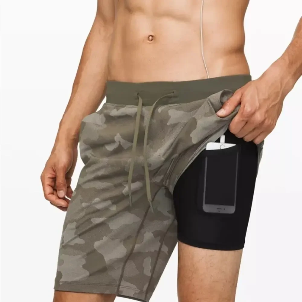 LULULEMON T.H.E. Short 9” Lined‎ in Green Camo Size Small - Picture 8 of 8